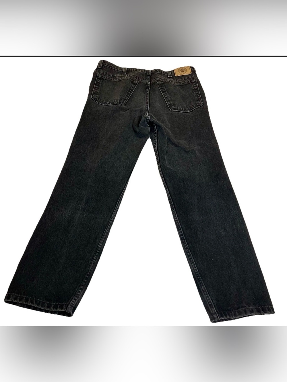 Vintage  Brittania Jeans Mens 36x32 Black Wash Denim Relaxed Fit Comfort  90s
